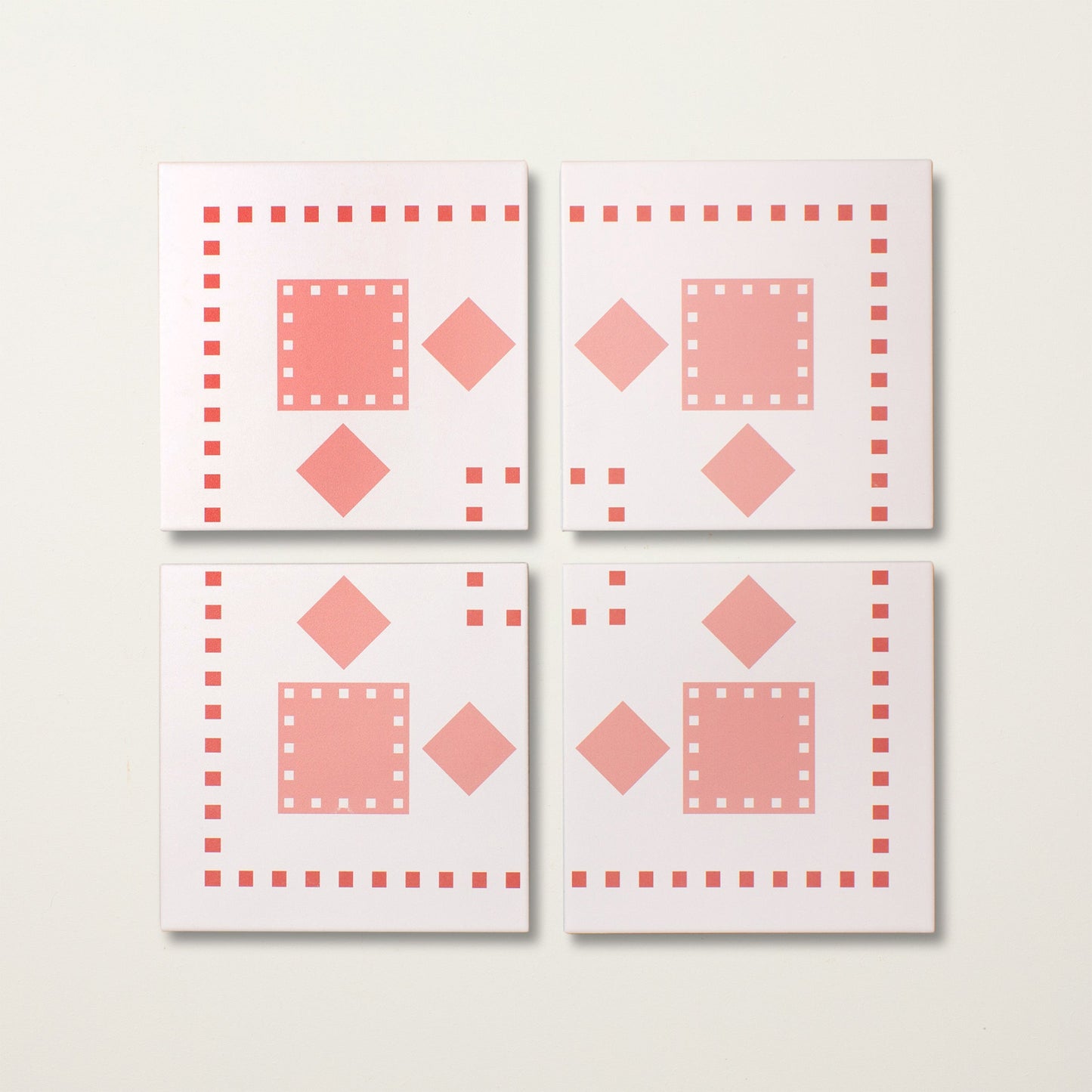 Pink Diamond Corner Porcelain Tile