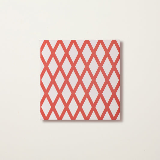 Pink Lattice Porcelain Tile