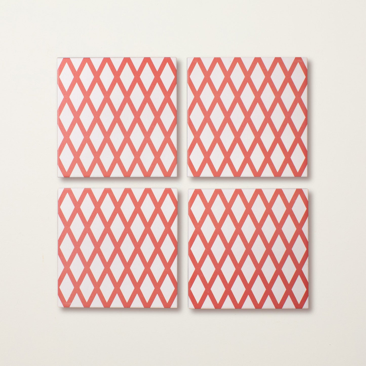 Pink Lattice Porcelain Tile