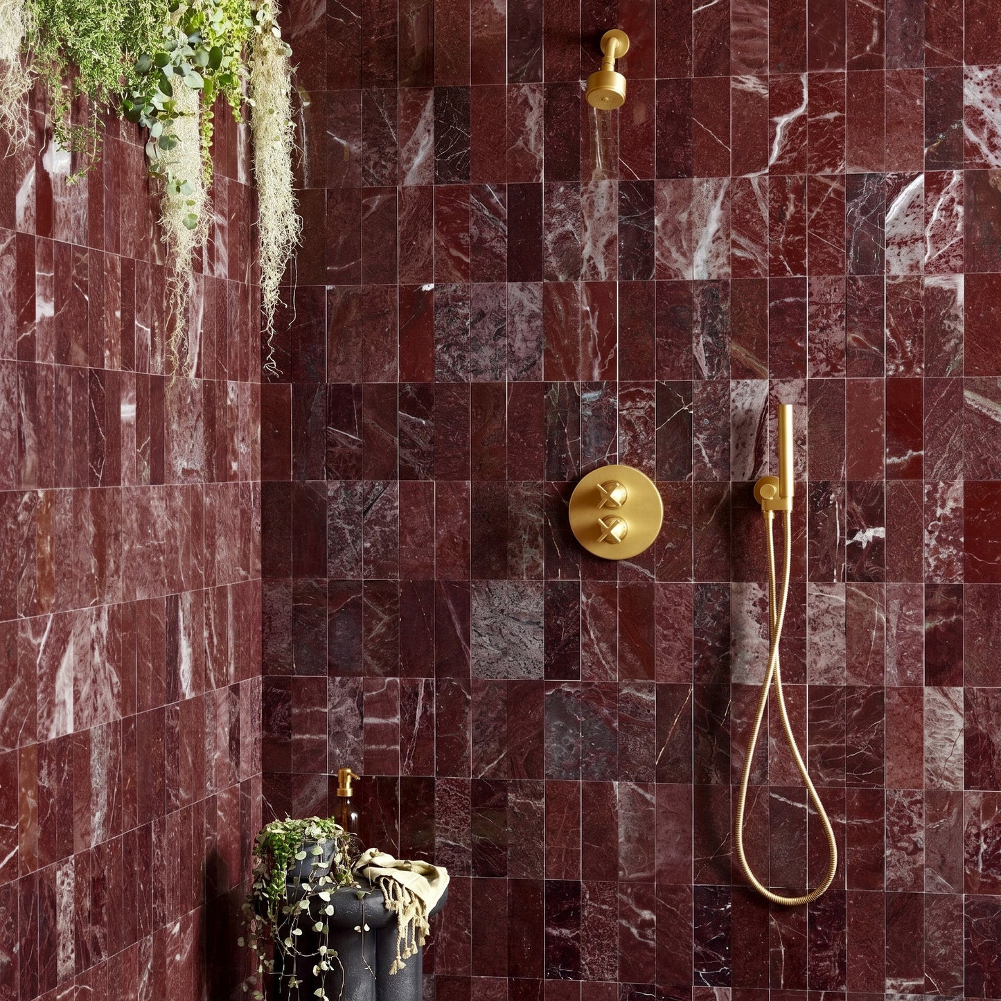 Negroni Herringbone Honed Marble