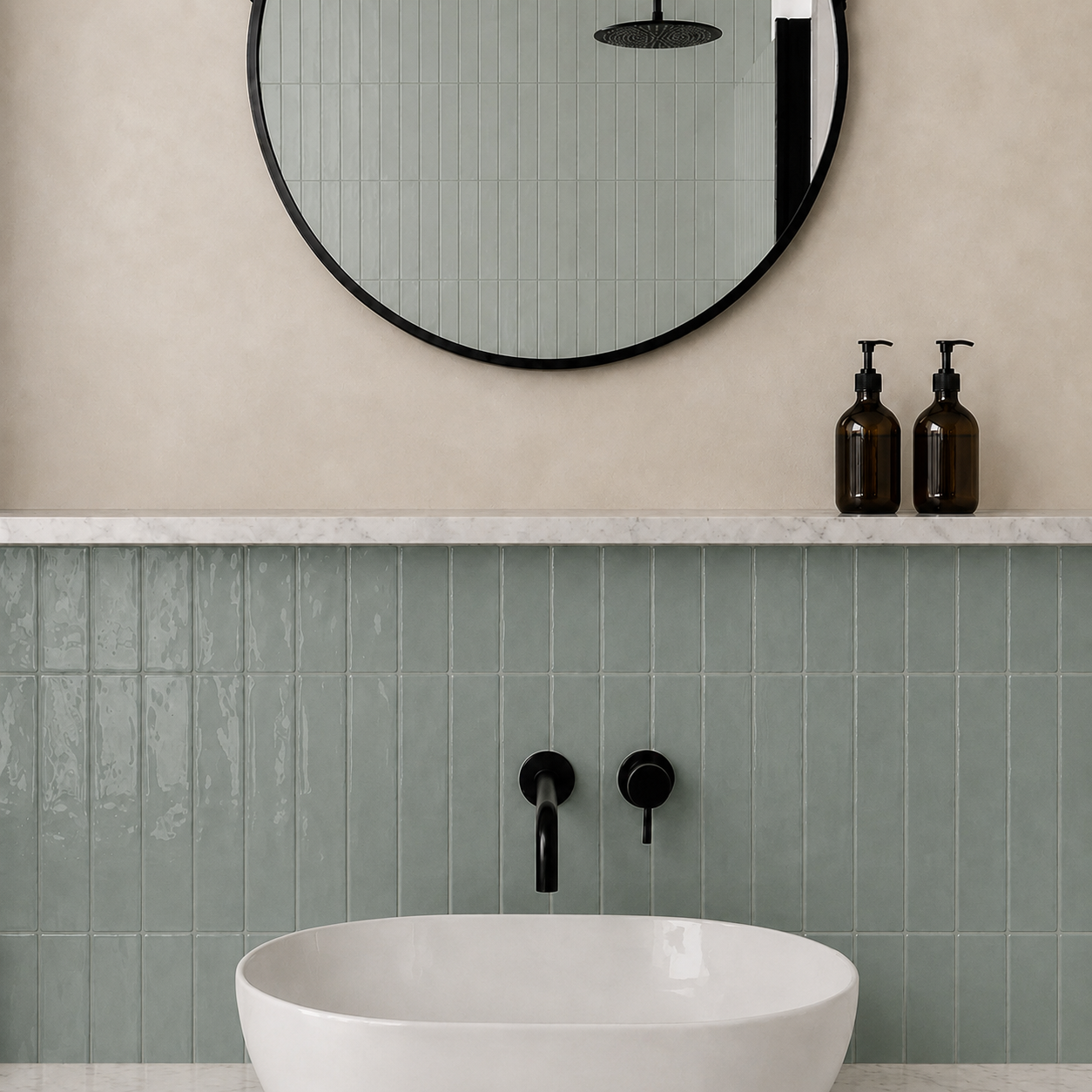 Tealish Glazed Skinny Metro
