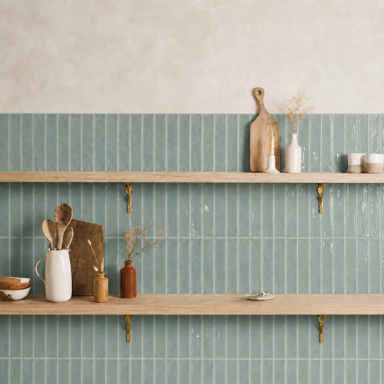 Tealish Glazed Skinny Metro