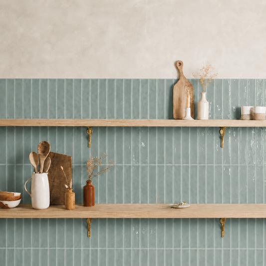 Tealish Glazed Skinny Metro