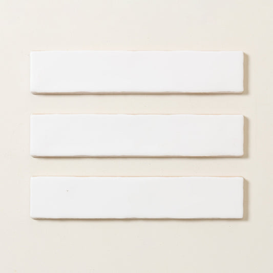 Skinny House White Matte Metro Tile