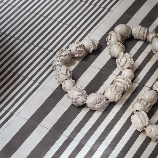 Soot Skinny Stripe Cement Tile