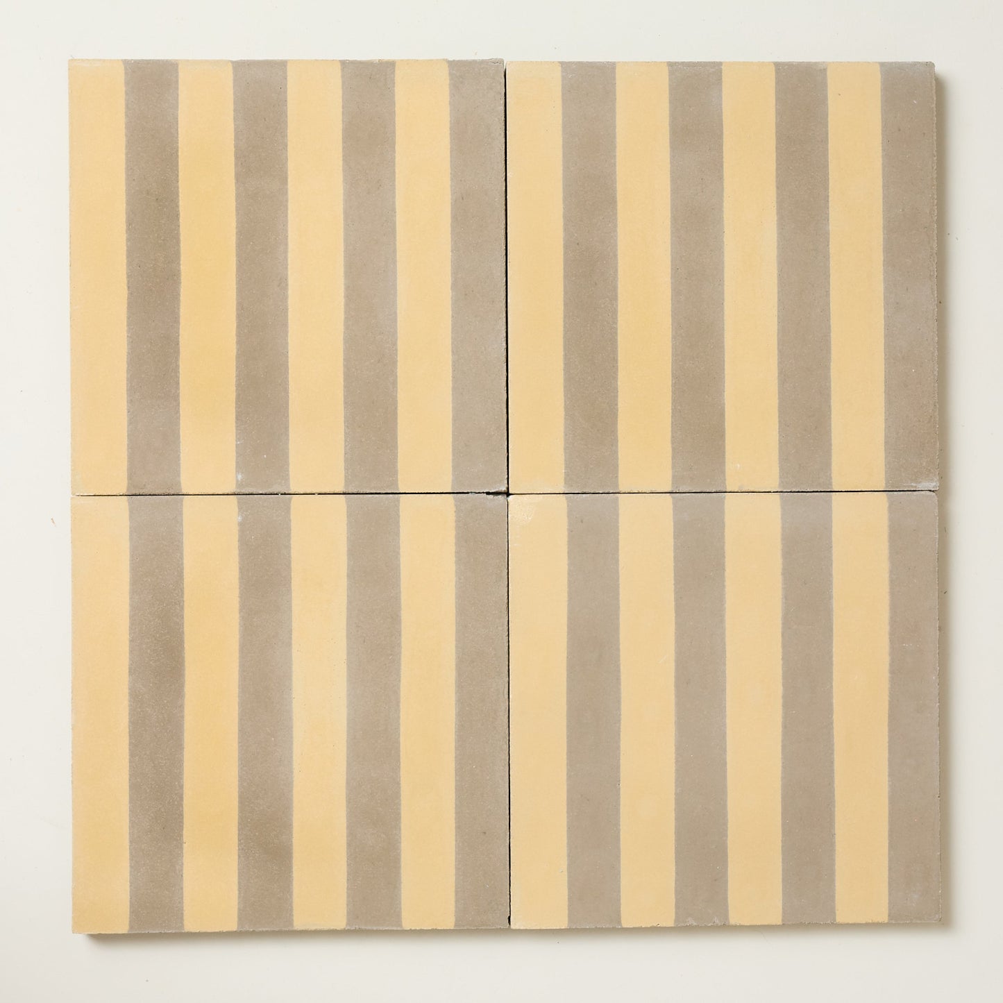 Grubby Yellow Midi Stripe Cement Tile