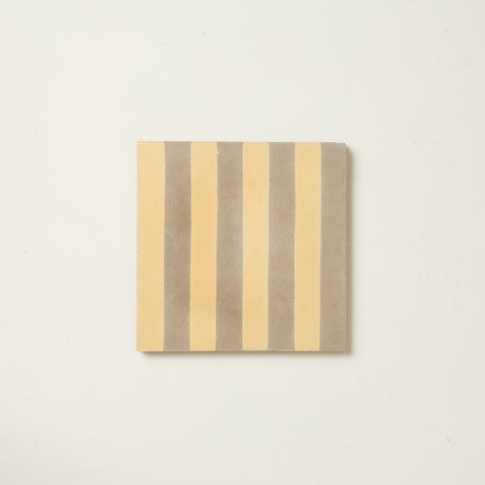 Grubby Yellow Midi Stripe Cement Tile