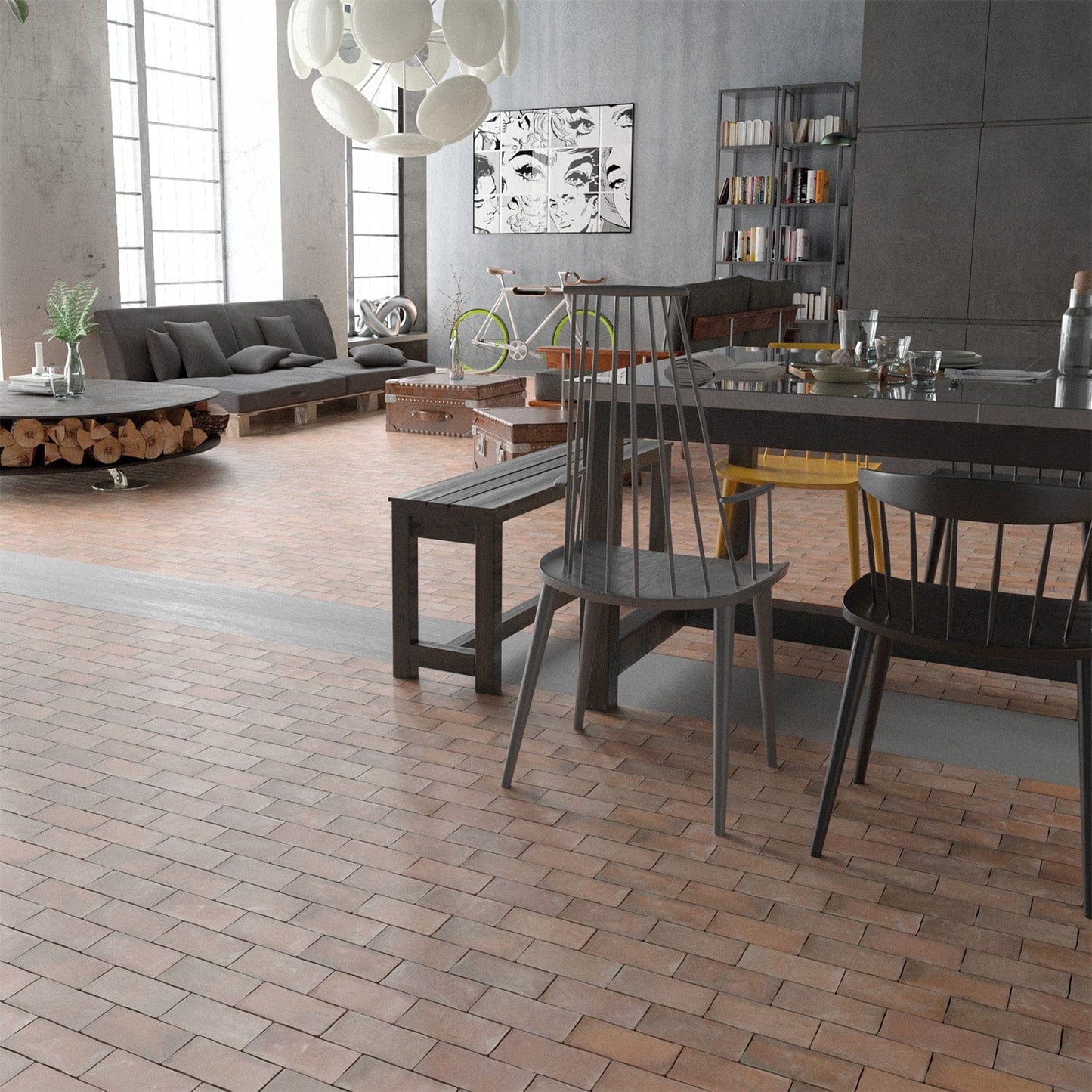 Aged Terracotta Remastered Rectangle