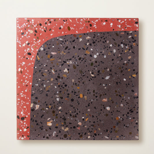 Squarish on Four Terrazzo Reverse Raspberry Ripple
