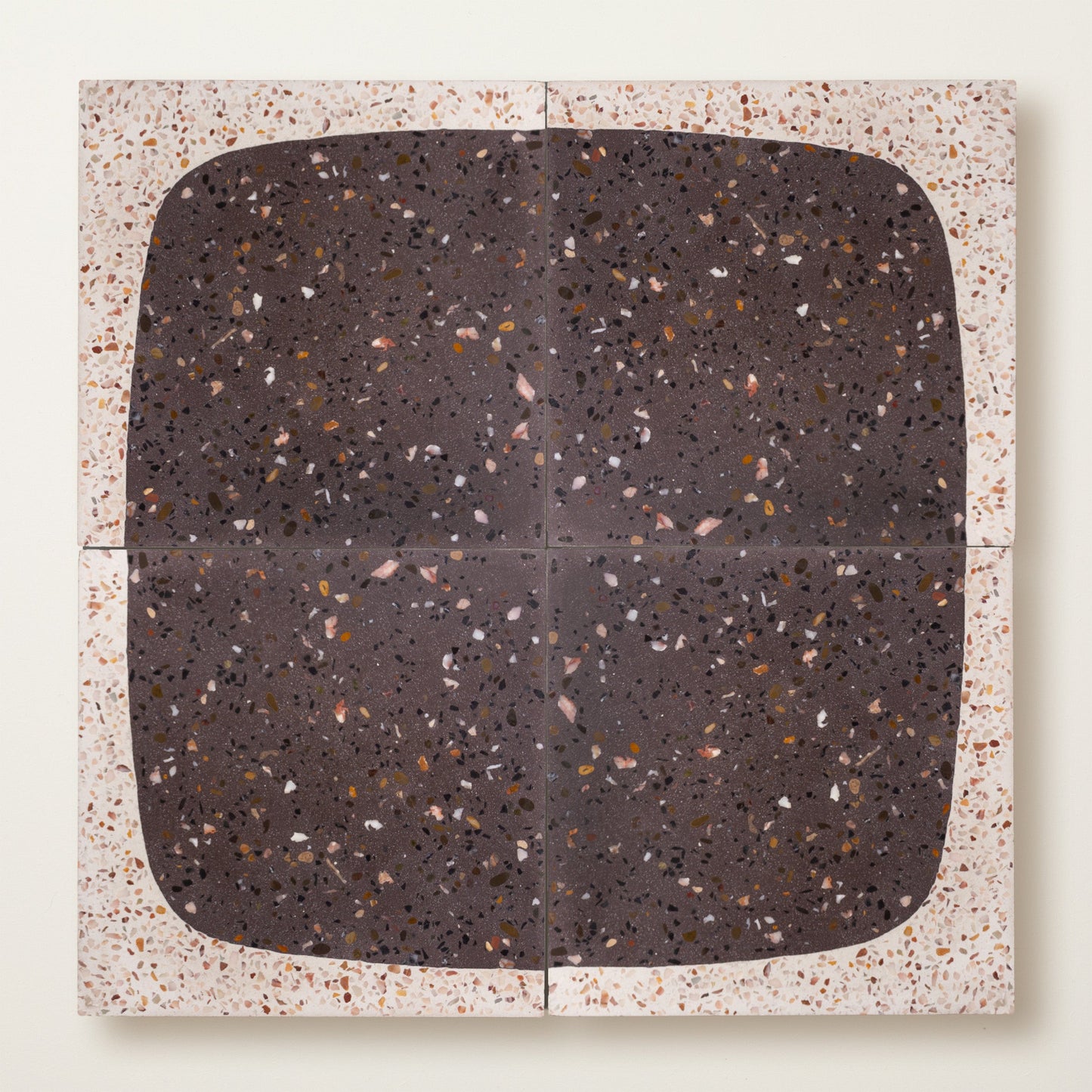 Squarish on Four Terrazzo Reverse Tutti Frutti