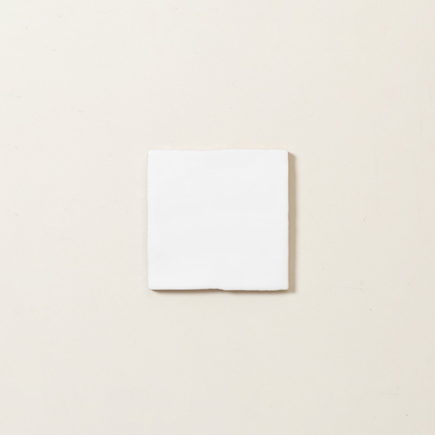 House White Glazed Square Tile