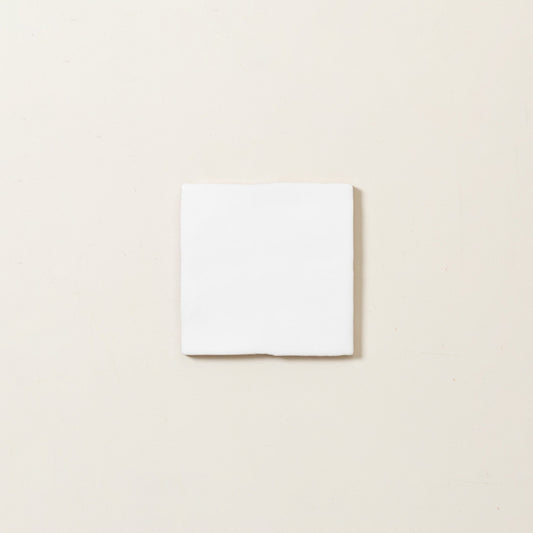 House White Glazed Square Tile