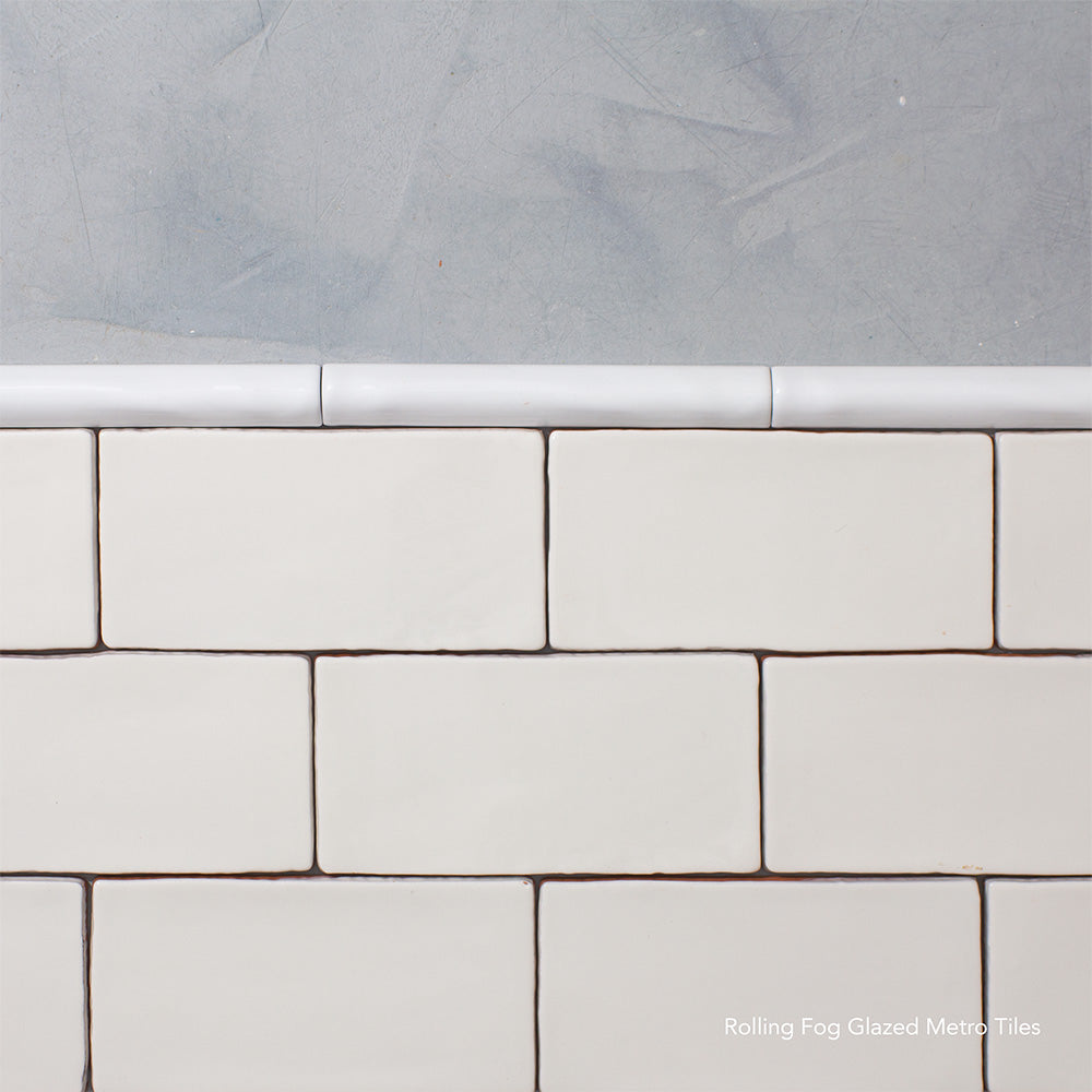 White Glazed Tile Trim