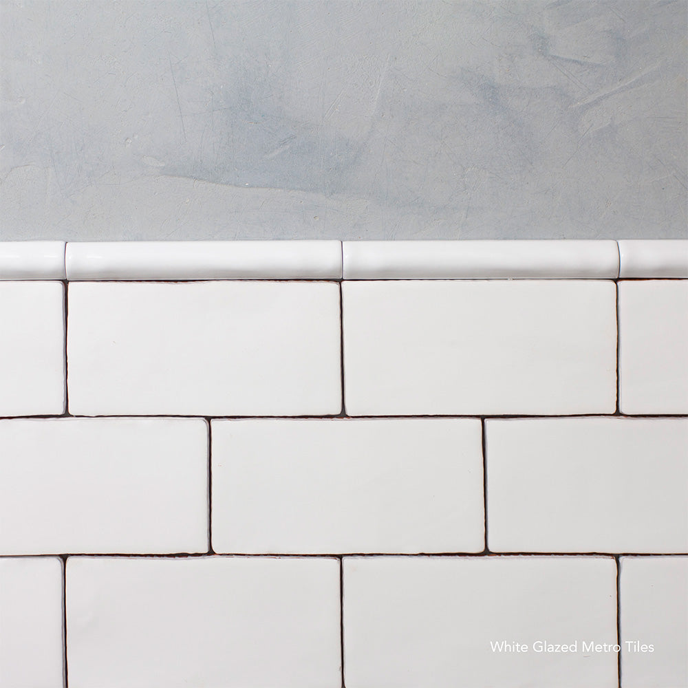 White Glazed Tile Trim