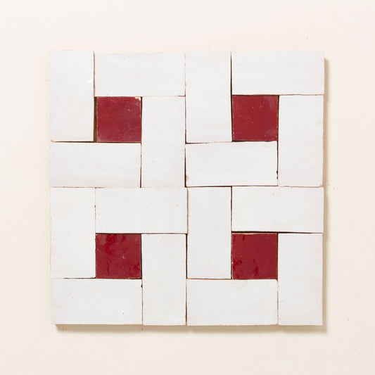 Garnet Basketweave Zellige