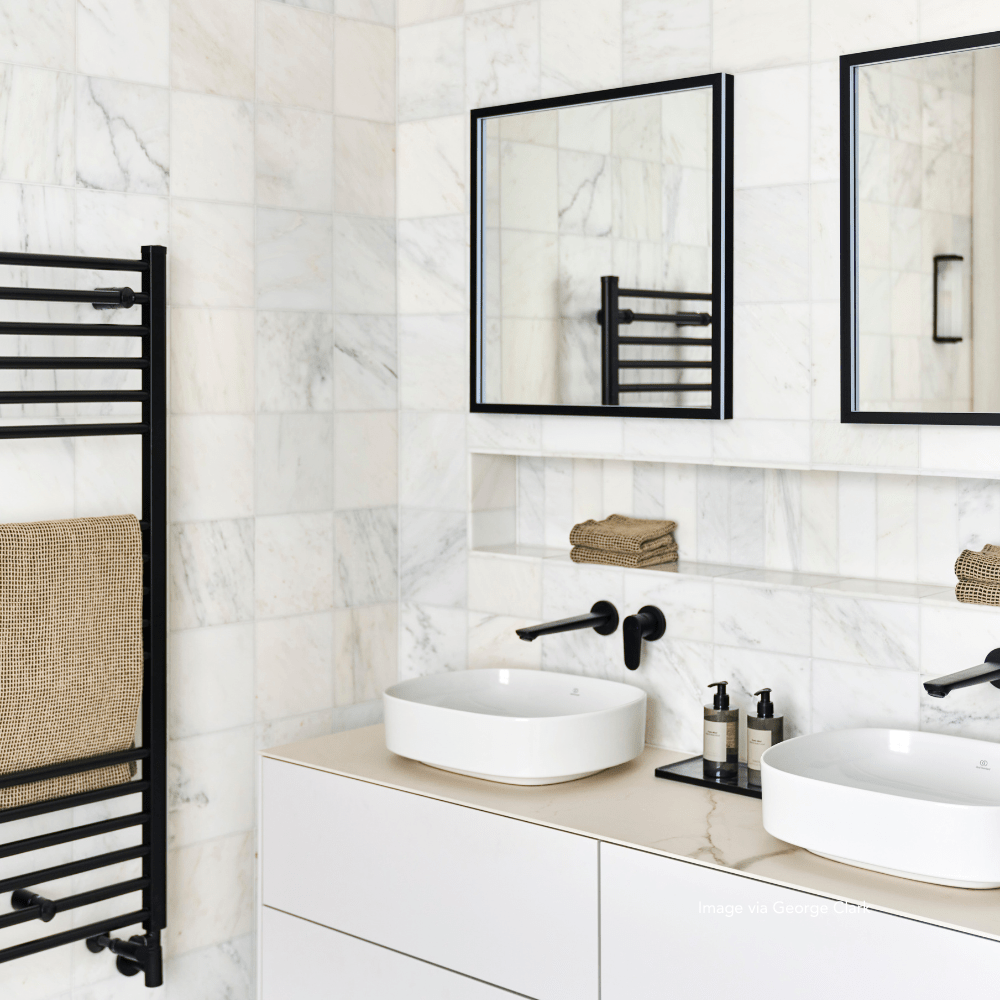 Pina Colada Square Honed Marble