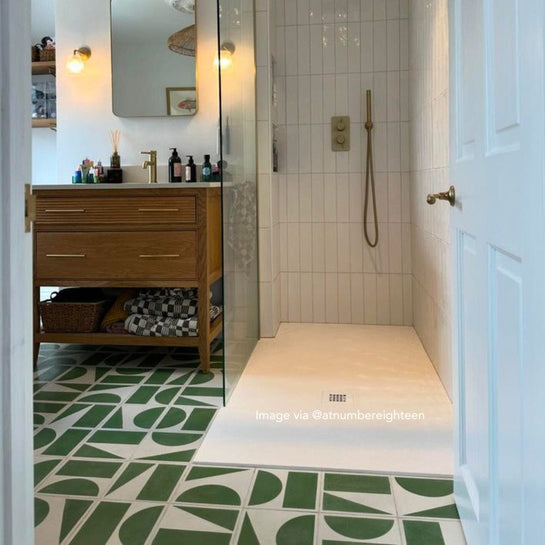Customer photo showing Bert &amp; May tiles in use