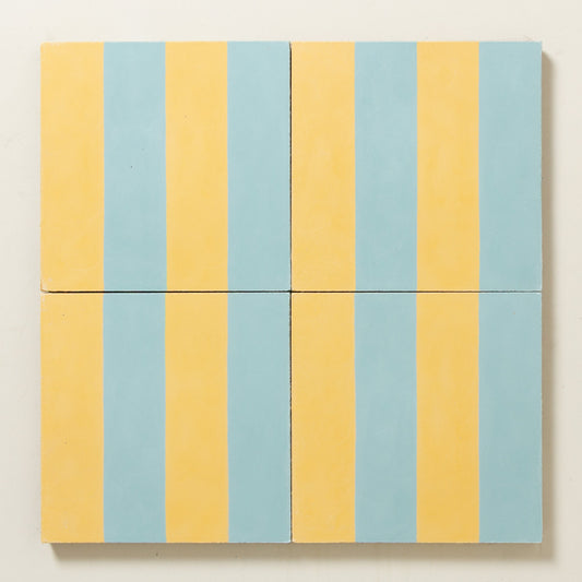 Wide Stripe in Lido and Rubber Duck