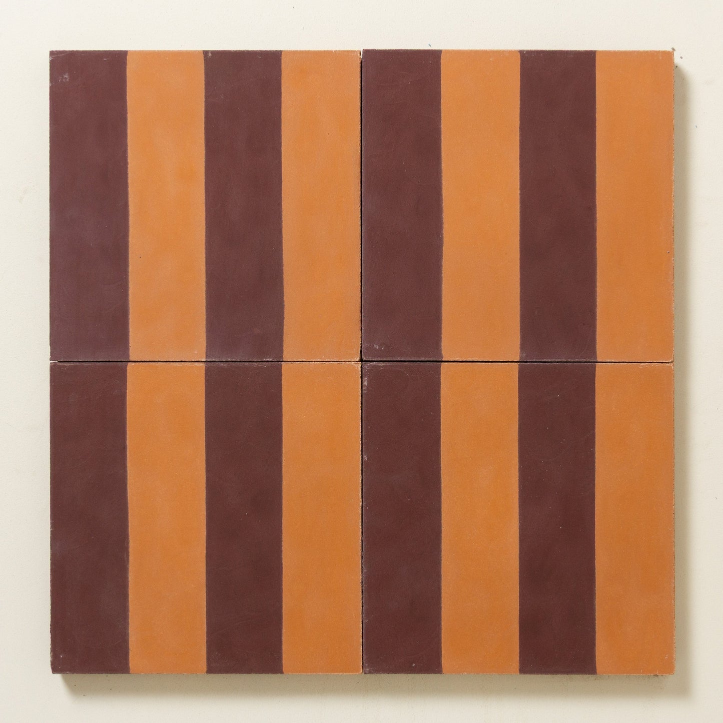 Wide Stripe in Madder and Strong Brew