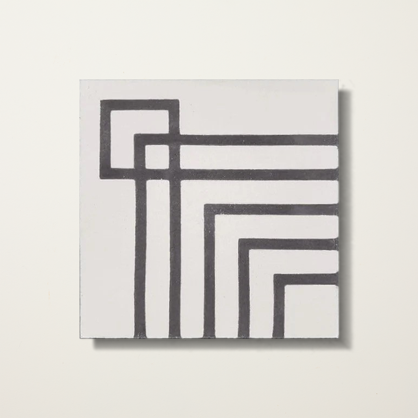 Soot Maze Four Cement Tile - End of Line