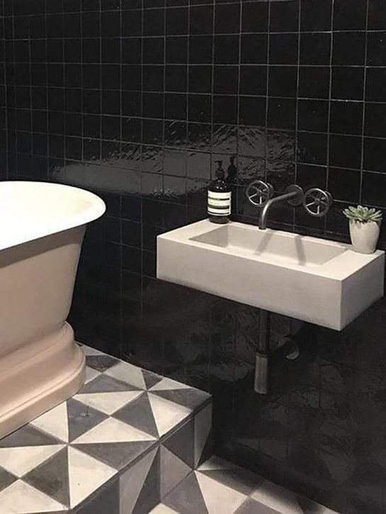 Customer photo showing Bert &amp; May tiles in use