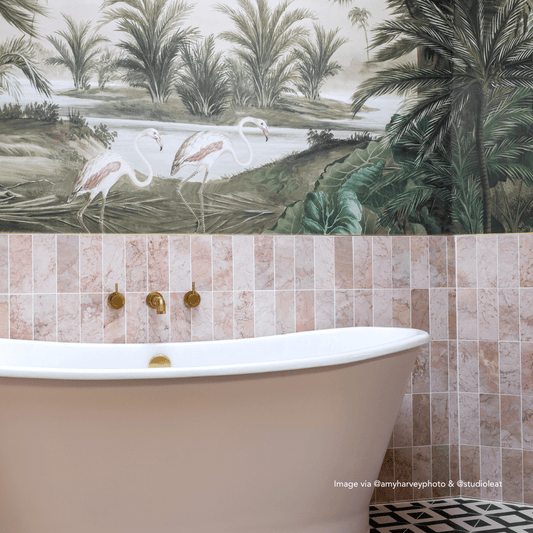 Cosmopolitan Herringbone Honed Marble