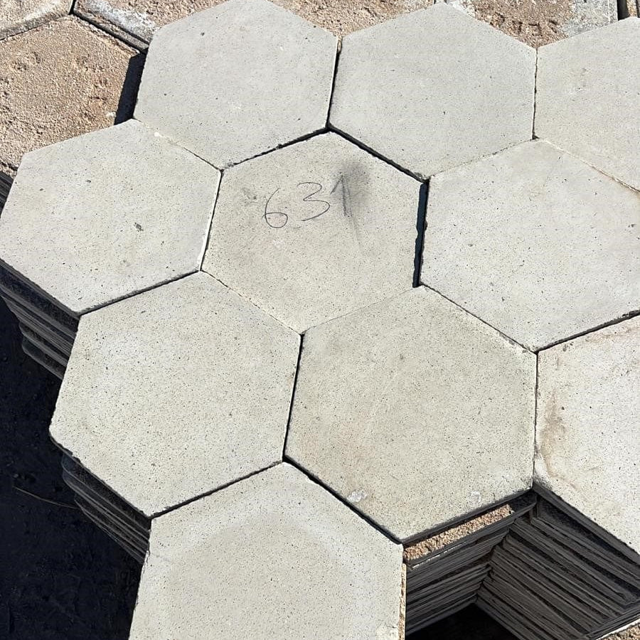 Reclaimed White Hexagonal