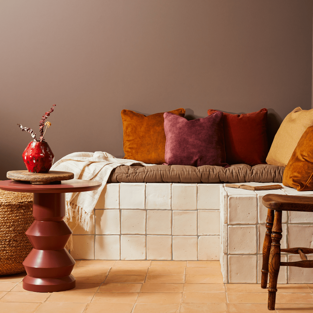 Handmade Peachy Terracotta - Large Square 30x30