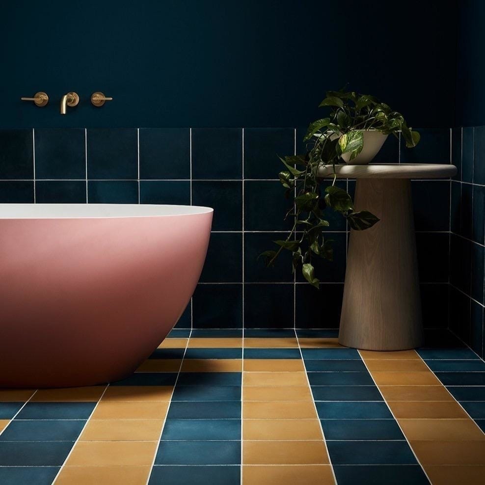#19 Bassoon Square™ Tile (MA) Tiles - Handmade