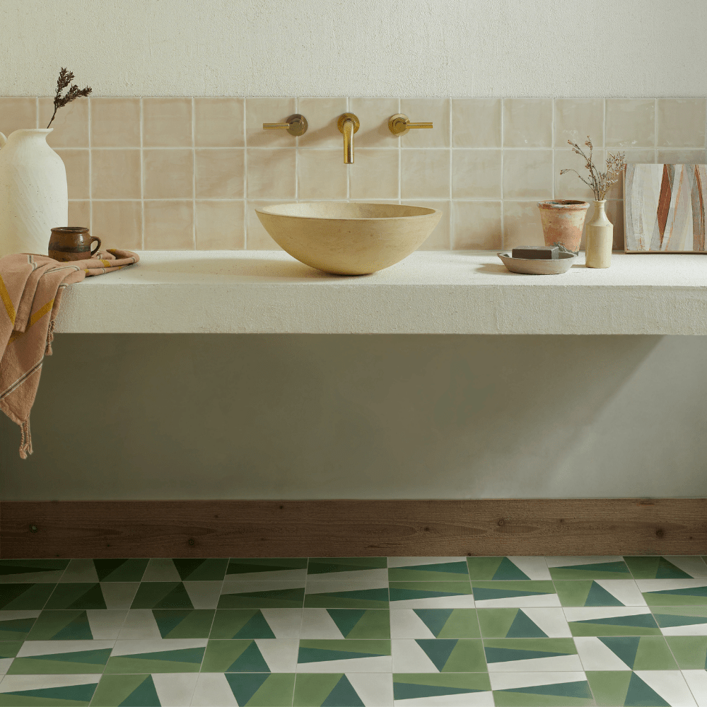 Pinnacle Tealish Cement Tile