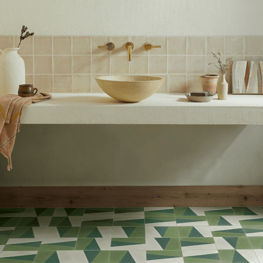 Pinnacle Tealish Cement Tile