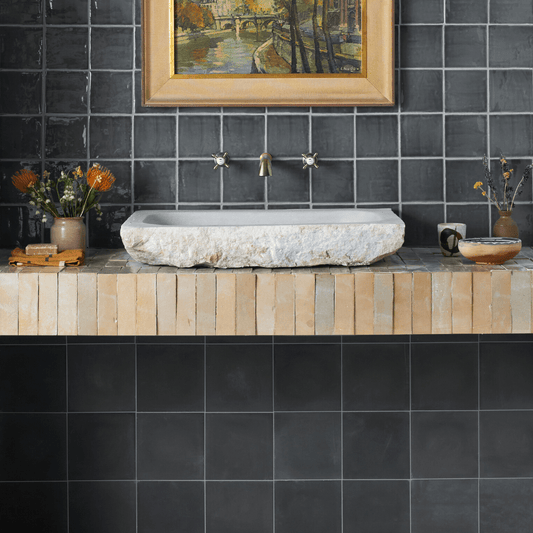 Soot Square Cement Tile