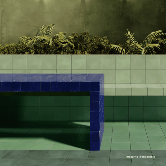 Ribbit Square Cement Tile