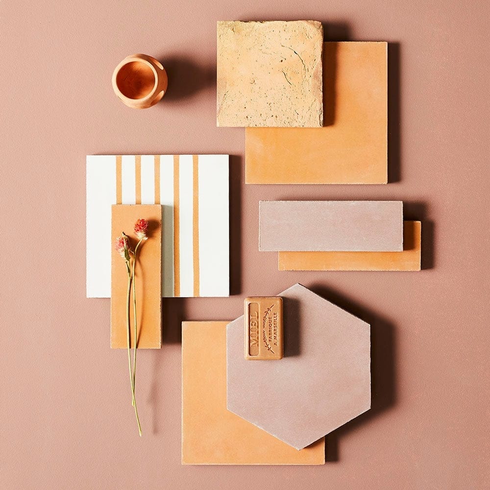 Marigold Herringbone Tile Tiles - Handmade