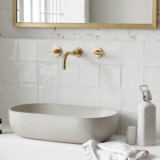 House White Glazed Square Tile