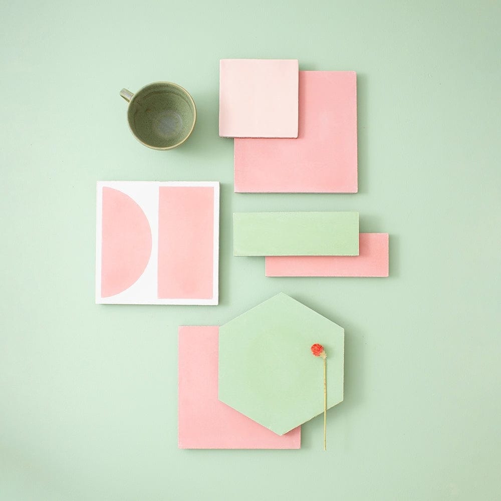 #21 Pistachio™ Square Tile Tiles - Handmade