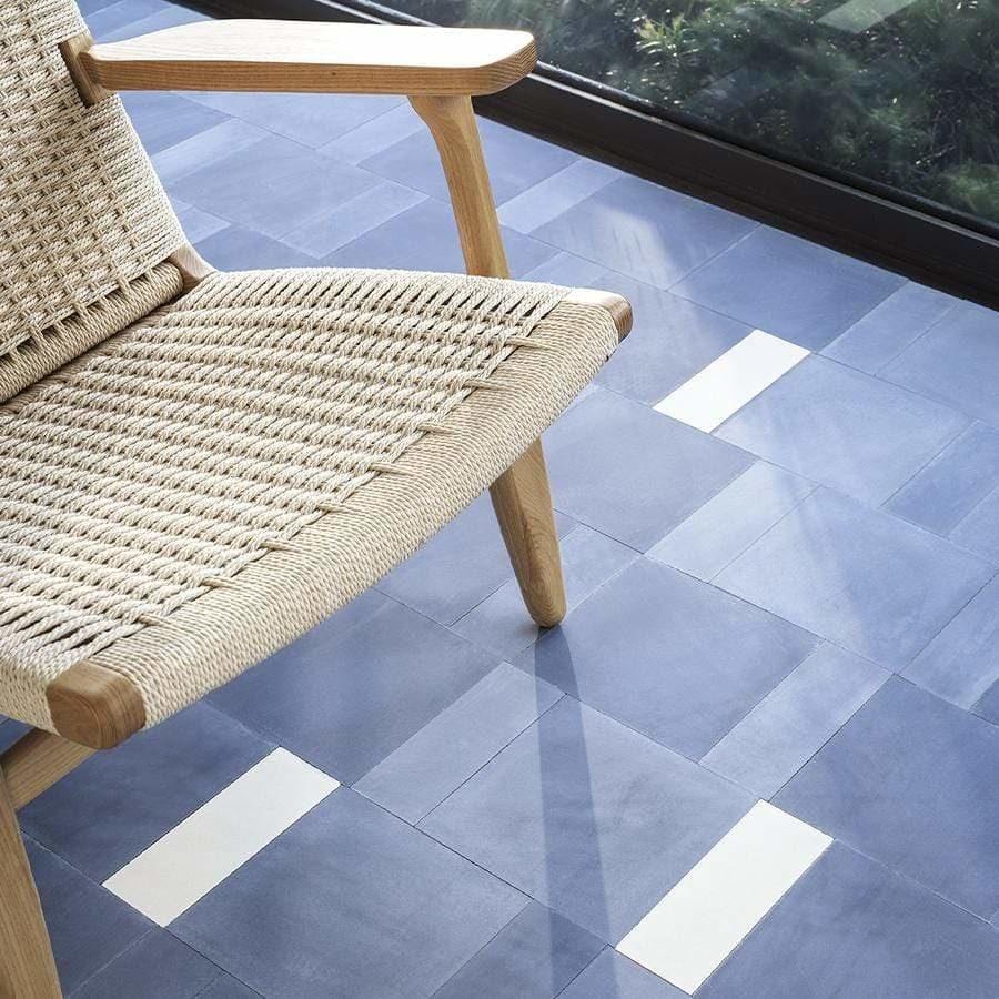 Plain Navy Blue Tile Tiles - Handmade
