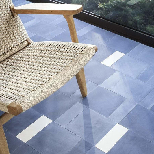 Plain Navy Blue Tile Tiles - Handmade