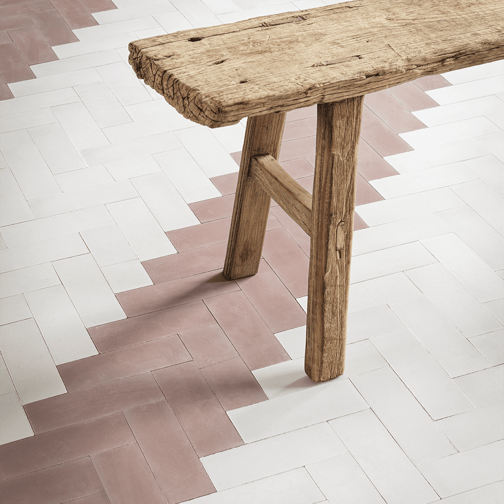 #33 Leather™ Herringbone Tile Tiles - Handmade