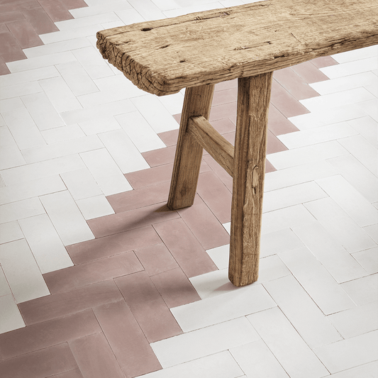 #33 Leather™ Herringbone Tile Tiles - Handmade