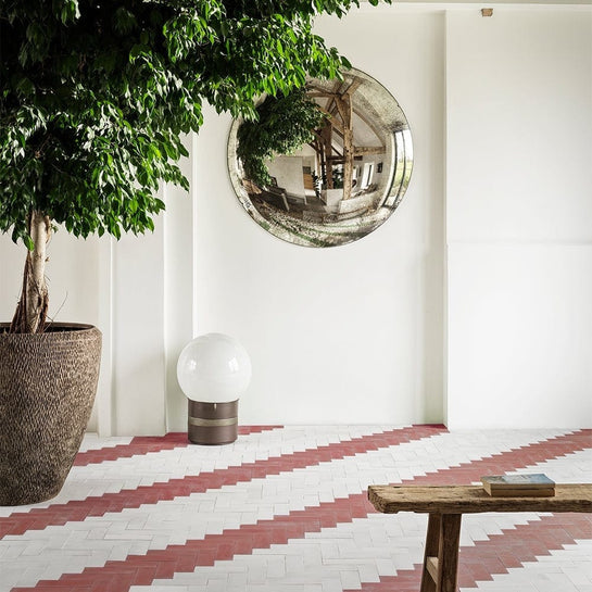 #34 Crimson™ Herringbone Tile Tiles - Handmade
