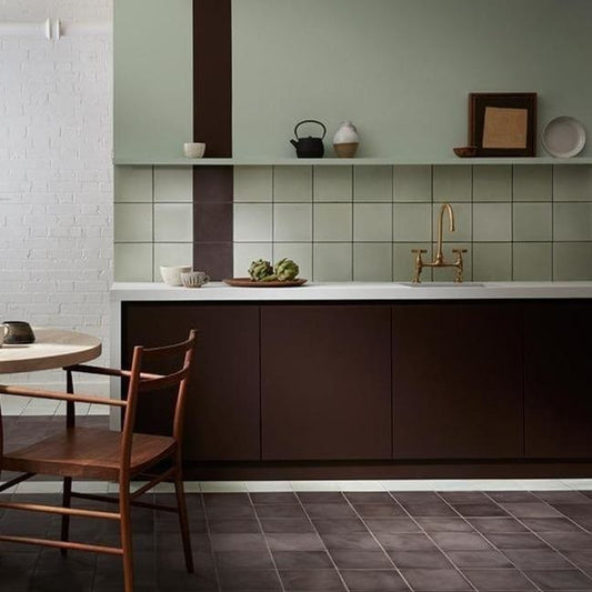 #36 Purple Brown™ Square Tile (MA) Tiles - Handmade