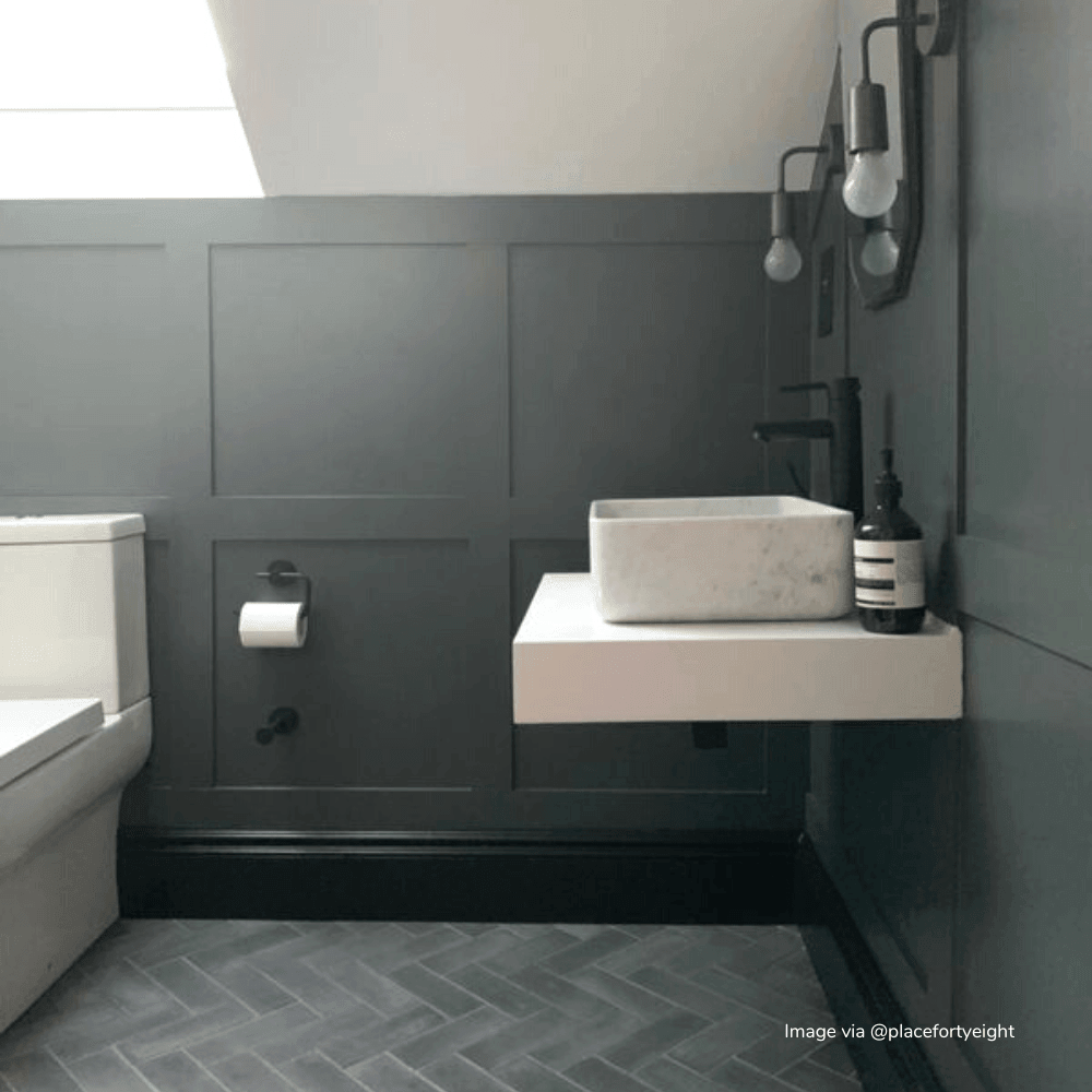 #39 Old Iron™ Herringbone Tile Tiles - Handmade
