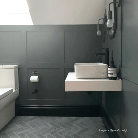 #39 Old Iron™ Herringbone Tile Tiles - Handmade