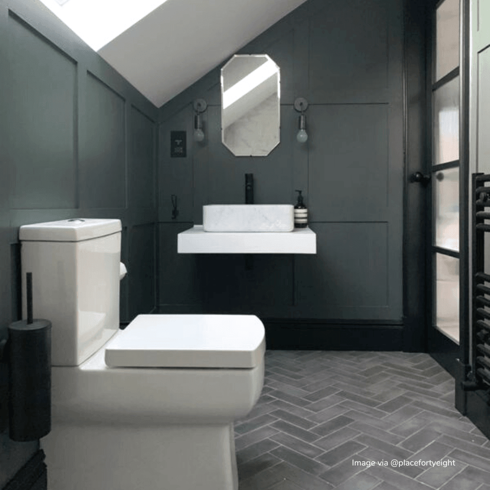#39 Old Iron™ Herringbone Tile Tiles - Handmade