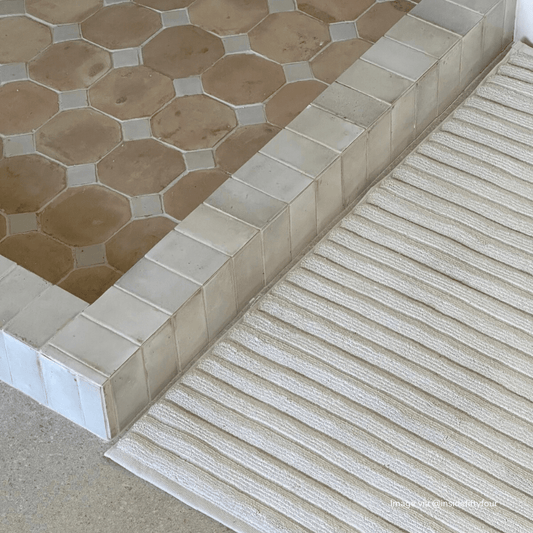 Raw & White Mosaic Zellige Tile - 1 SQM Lots