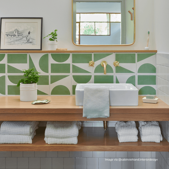 Customer photo showing Bert &amp; May tiles in use