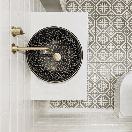 Customer photo showing Bert &amp; May tiles in use