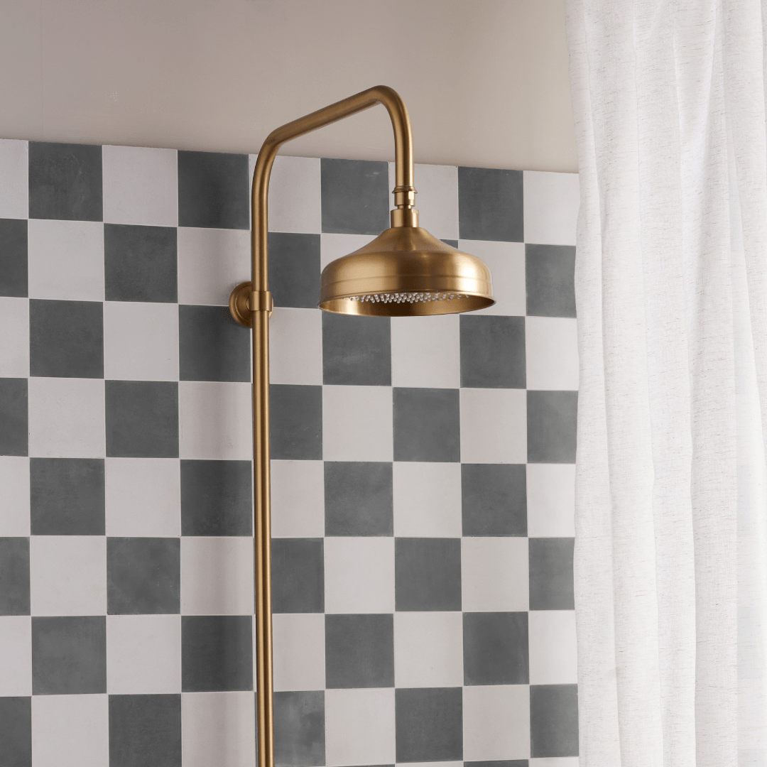 Soot Chequerboard Cement Tile