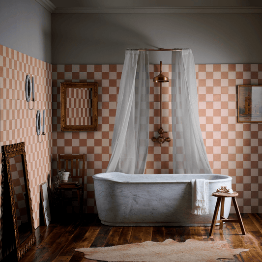 Strong Brew Chequerboard Cement Tile